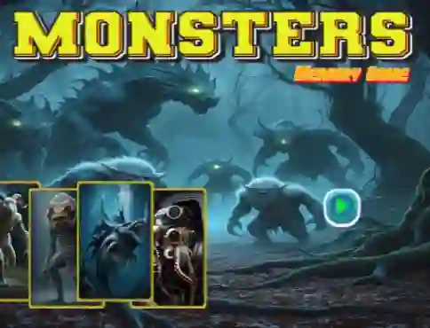 Leikur Monsters Memory Game á netinu