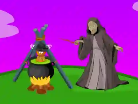 Leikur Saving A Boy From A Witch á netinu