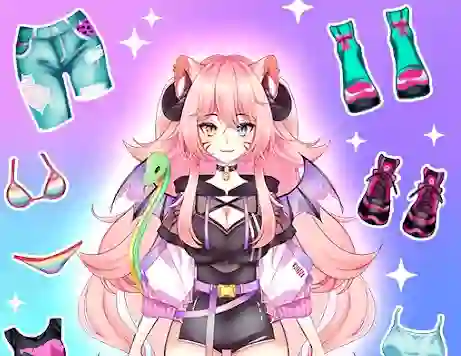 Leikur Anime Dress Up Moe á netinu