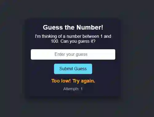 Leikur Number Guessing á netinu