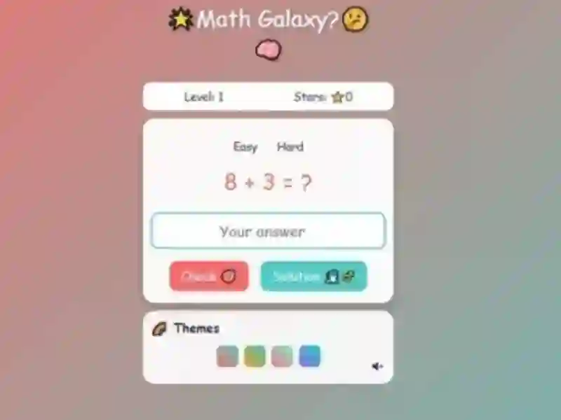 Leikur Math Galaxy á netinu