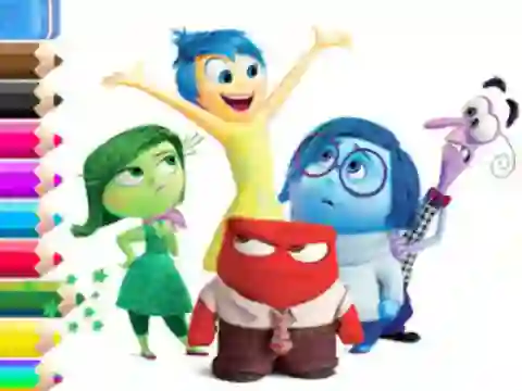Leikur Coloring Book: Inside Out á netinu