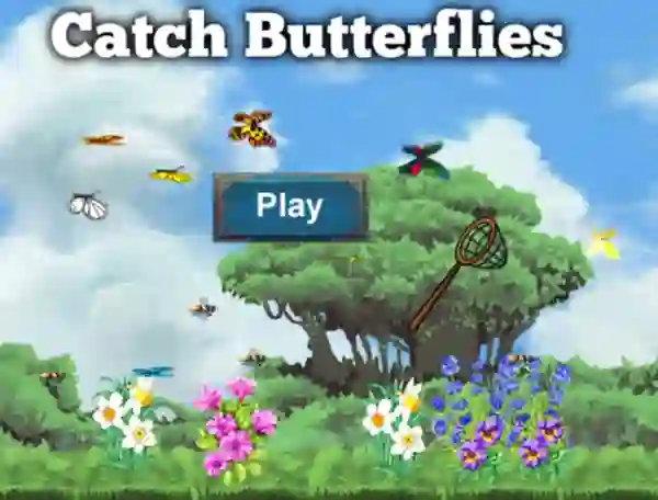 Leikur Catch Butterflies á netinu