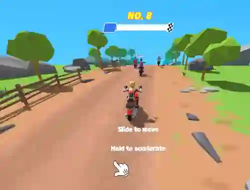 Leikur Moto Attack Bike Racing á netinu