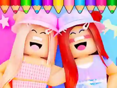 Leikur Coloring Book: Roblox Bestie á netinu