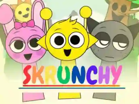 Leikur Sprunki Skrunchy á netinu