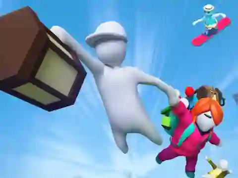 Leikur Fall Flat Battle á netinu