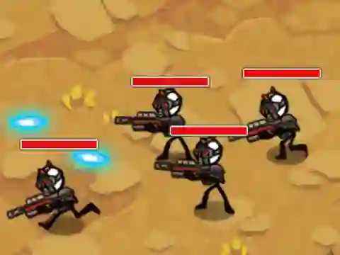 Leikur Stickman Warfare á netinu