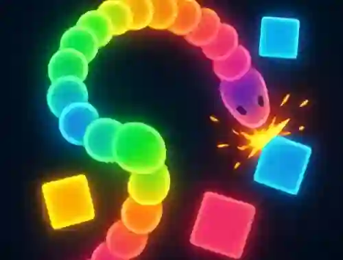 Leikur Snake Frenzy Color Clash á netinu