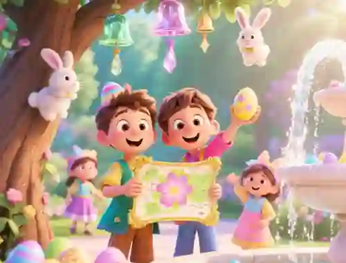 Leikur Find The Differences: Easter Egg Hunt á netinu
