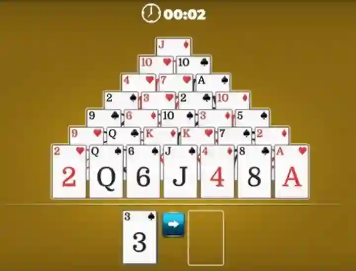 Leikur Pyramid Solitaire á netinu