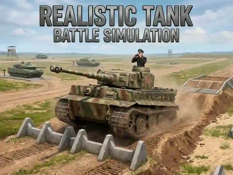 Leikur Realistic Tank Battle Simulation á netinu