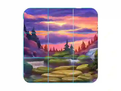 Leikur Hyper Sliding Puzzle Party á netinu