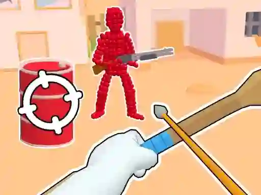 Leikur Stickman Archer: Shooting Arrows at Reds á netinu