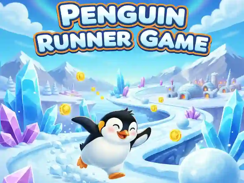 Leikur Penguin Runner Game á netinu