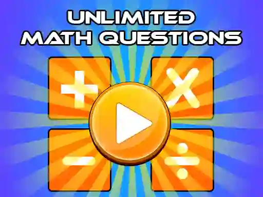 Leikur Unlimited Math Questions á netinu