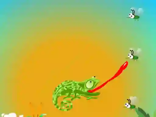 Leikur Chameleon Want Eat á netinu