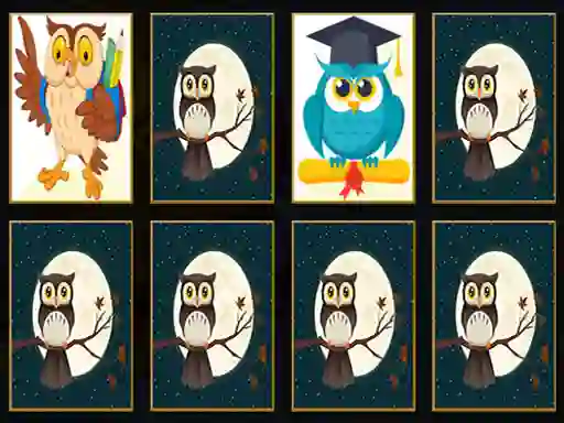 Leikur Cute Owl Memory á netinu