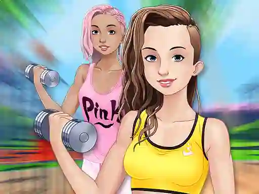 Leikur Fitness Girls Dress Up á netinu