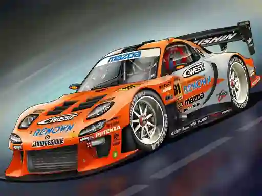 Leikur Race Car Slide á netinu