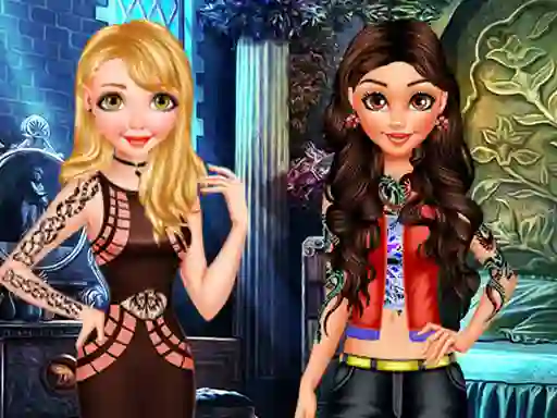 Leikur Princess Bad Girls Makeover á netinu
