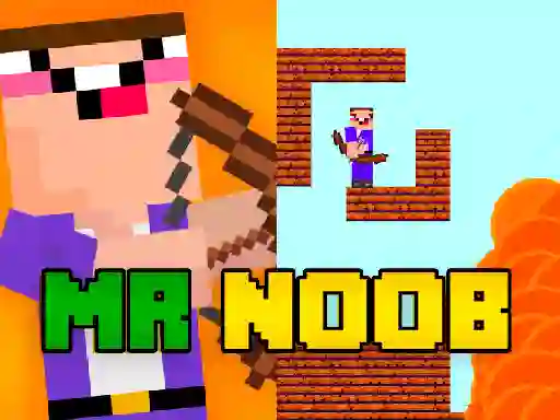 Leikur Mr Noob vs Zombies á netinu