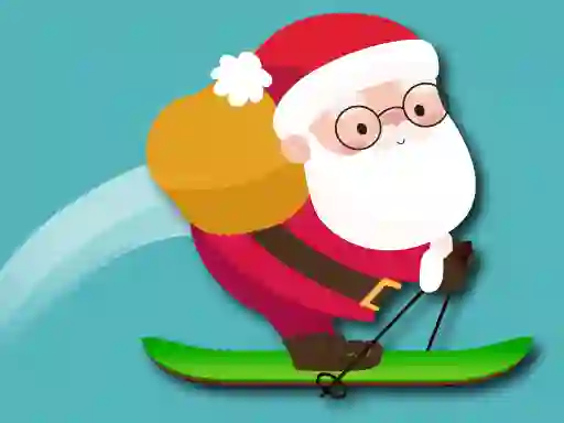 Leikur Avalanche Santa Ski Xmas á netinu