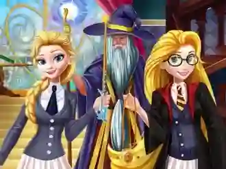 Leikur Princesses at School of Magic á netinu