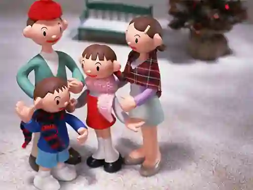 Leikur Christmas Clay Doll Puzzle á netinu