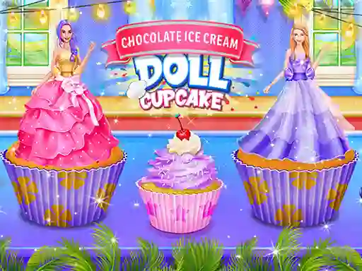 Leikur Ice Cream Doll Cake Maker á netinu