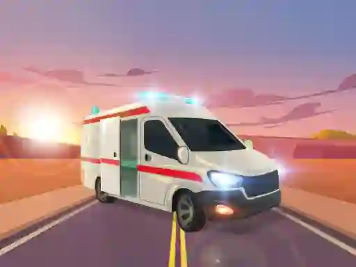 Leikur Ambulance Traffic Drive á netinu