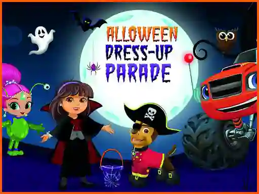 Leikur Nick jr. Halloween Dress up Parade á netinu