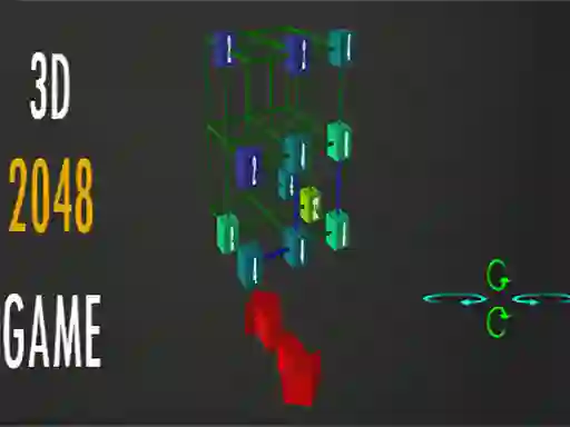 Leikur 2048 - 3D á netinu