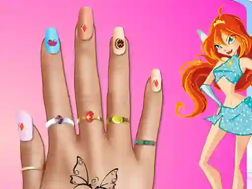 Leikur Winx Nail Makeover á netinu