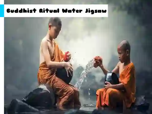 Leikur Buddhist Ritual Water Jigsaw á netinu