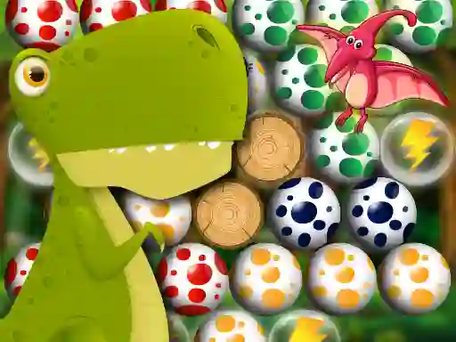 Leikur Egg Shooter: Bubble Dinosaur á netinu
