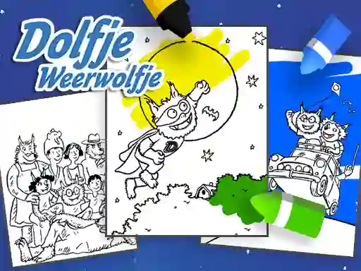 Leikur Coloring Alfie The Werewolf á netinu