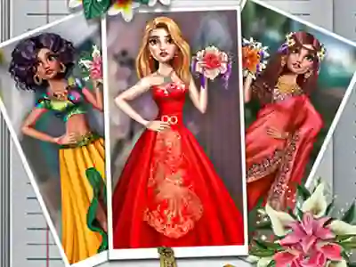 Leikur Exotic Wedding Looks á netinu