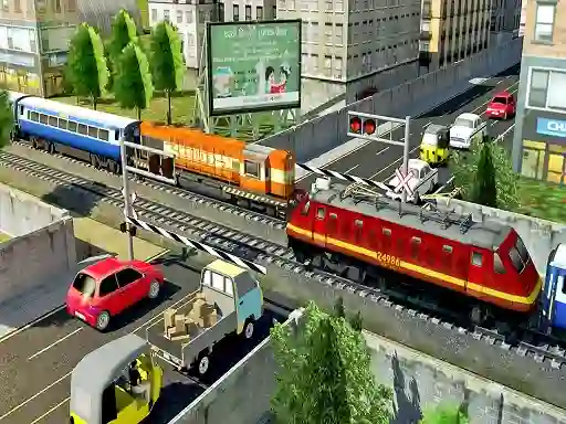 Leikur Modern Train Driving Simulator á netinu