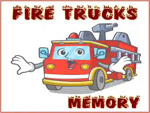 Leikur Fire Trucks Memory á netinu