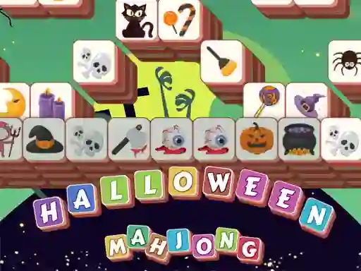 Leikur Halloween Mahjong Tiles á netinu