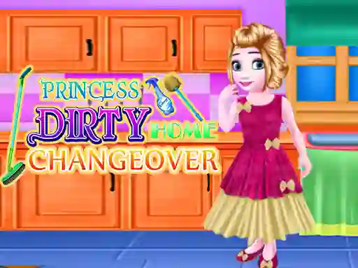 Leikur Princess Dirty Home Changeover á netinu