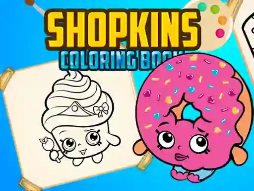 Leikur Shopkins Coloring Book á netinu