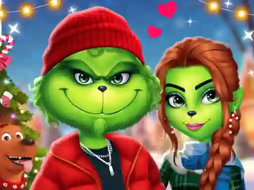 Leikur The Grench Couple Holiday Dress up á netinu