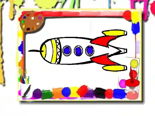 Leikur Rockets Coloring Book á netinu