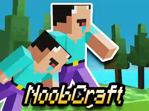 Leikur Parkour Craft Noob Steve 2 á netinu
