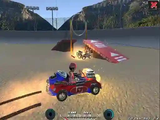 Leikur Demolition Cartoon Car Crash Derby á netinu