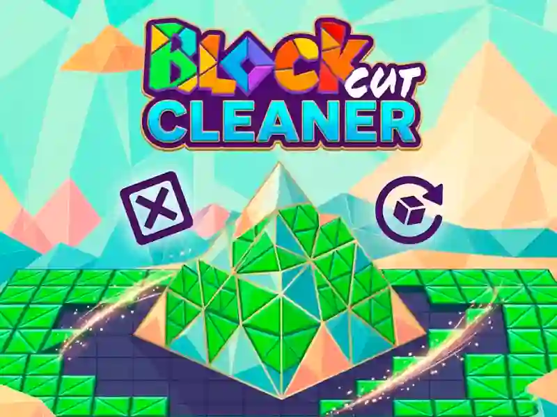 Leikur Block Cut Cleaner á netinu