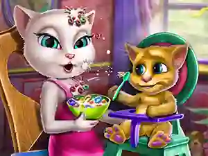 Leikur Angela Toddler Feed á netinu