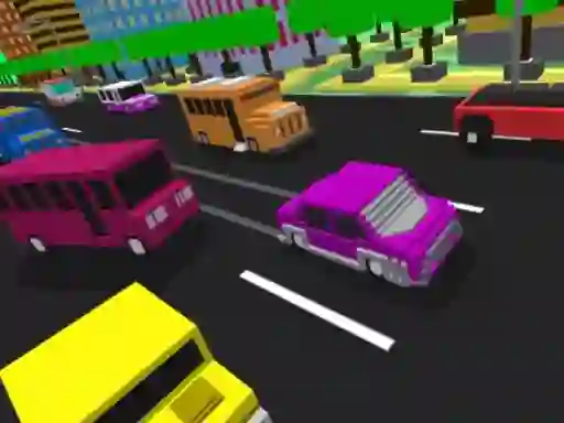 Leikur Blocky Highway Racing á netinu